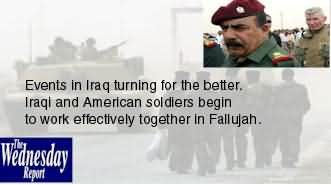 Maj. Gen. Jassim Mohammed Saleh currently in Fallujah may be vetted for the job of Brigade-Level command.